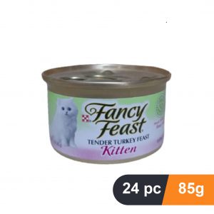 Fancy feast tender turkey feast kitten
