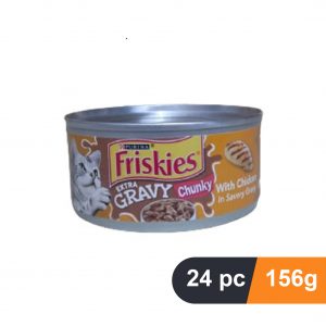 purina friskies chunky with chicken in savory gravy