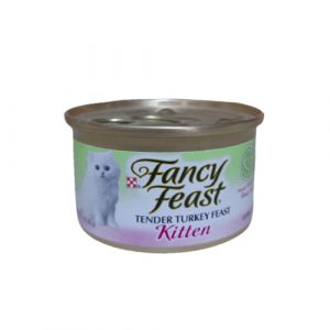Fancy feast tender turkey feast kitten